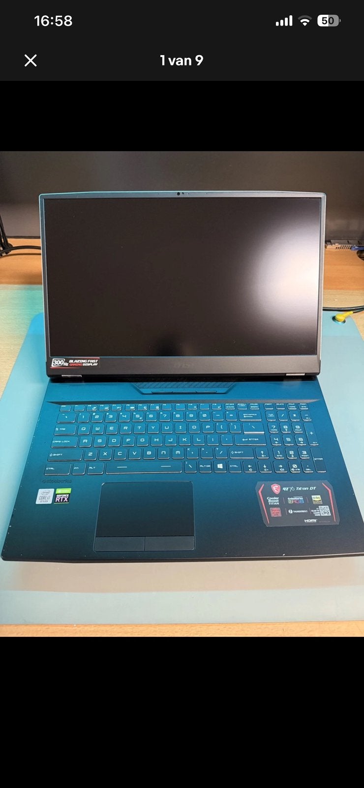 Msi game laptop, Computers en Software, Windows Laptops, Ophalen, Met videokaart, Zo goed als nieuw, SSD