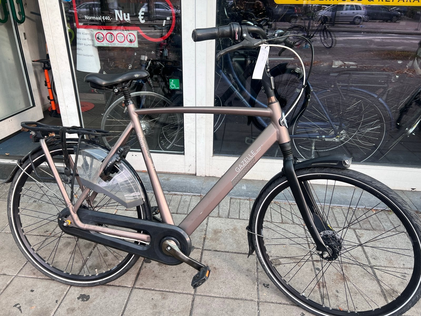 Gazelle grenoble herenfiets C8 / 65 Cm H., Ophalen