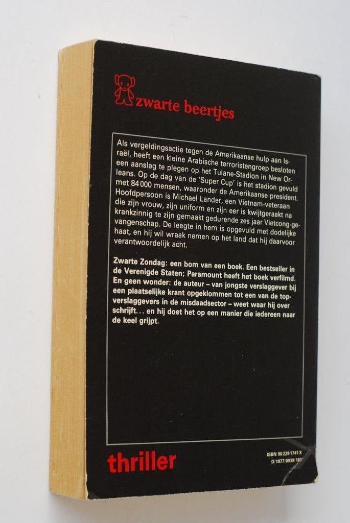 Boek: Zwarte zondag - Thomas Harris (Zwarte Beertjes, 1977), Verzenden, Zo goed als nieuw
