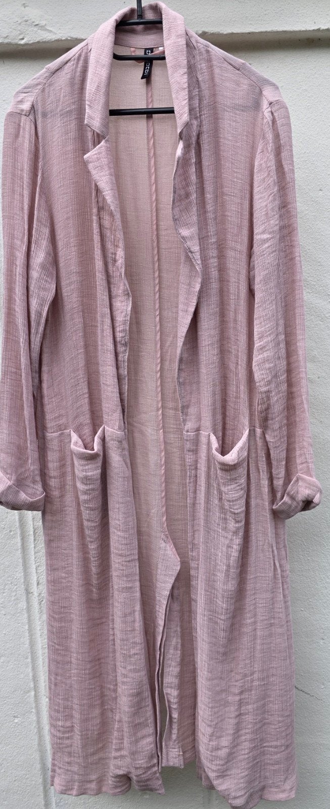 Roze H&M Divided Lange Vest Maat M, Maat 38/40 (M), H&M Divided, Ophalen of Verzenden, Zo goed als nieuw
