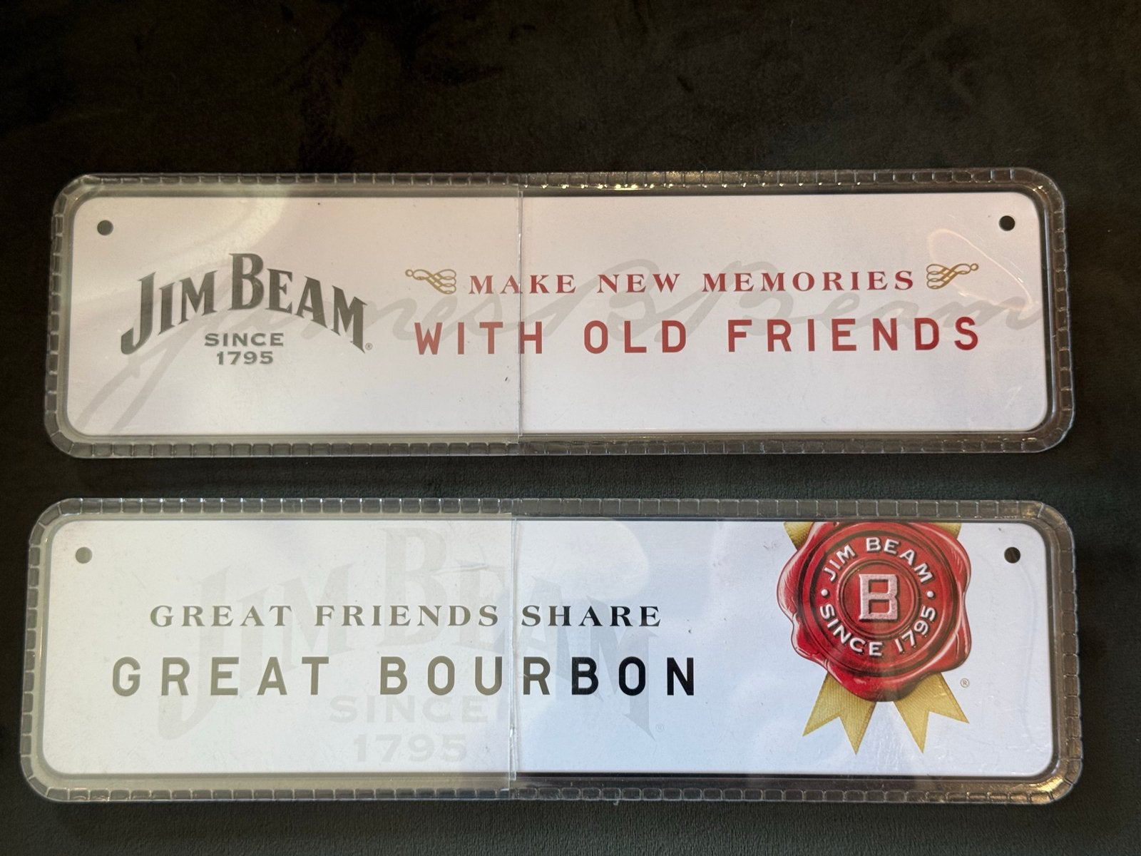 Jim Beam decoratieve borden - set van 2, Verzamelen, Reclamebord, Nieuw, Ophalen of Verzenden, Jim beam