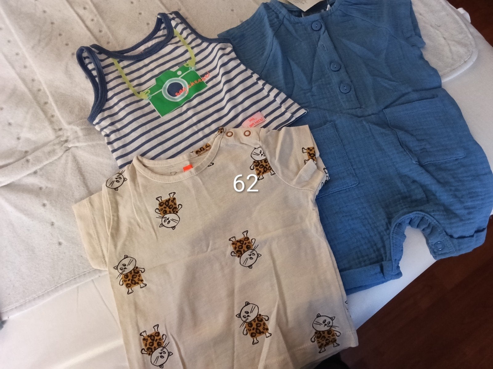 Leuke set babykleding maat 62: rompertje, shirtje, jumpsuit, Kinderen en Baby's, Gebruikt, Ophalen of Verzenden, Setje, Jongetje