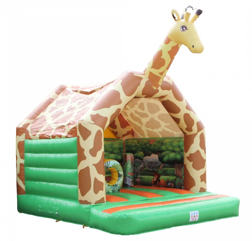 Opblaasbaar Giraffe Springkussen Te Huur (4x4,5m) | Vianen, Ophalen, Nieuw, Overige