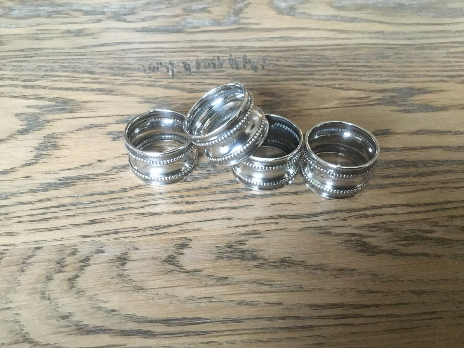 Mooie set zilveren servet ringen, Antiek en Kunst, Ophalen of Verzenden, Zilver
