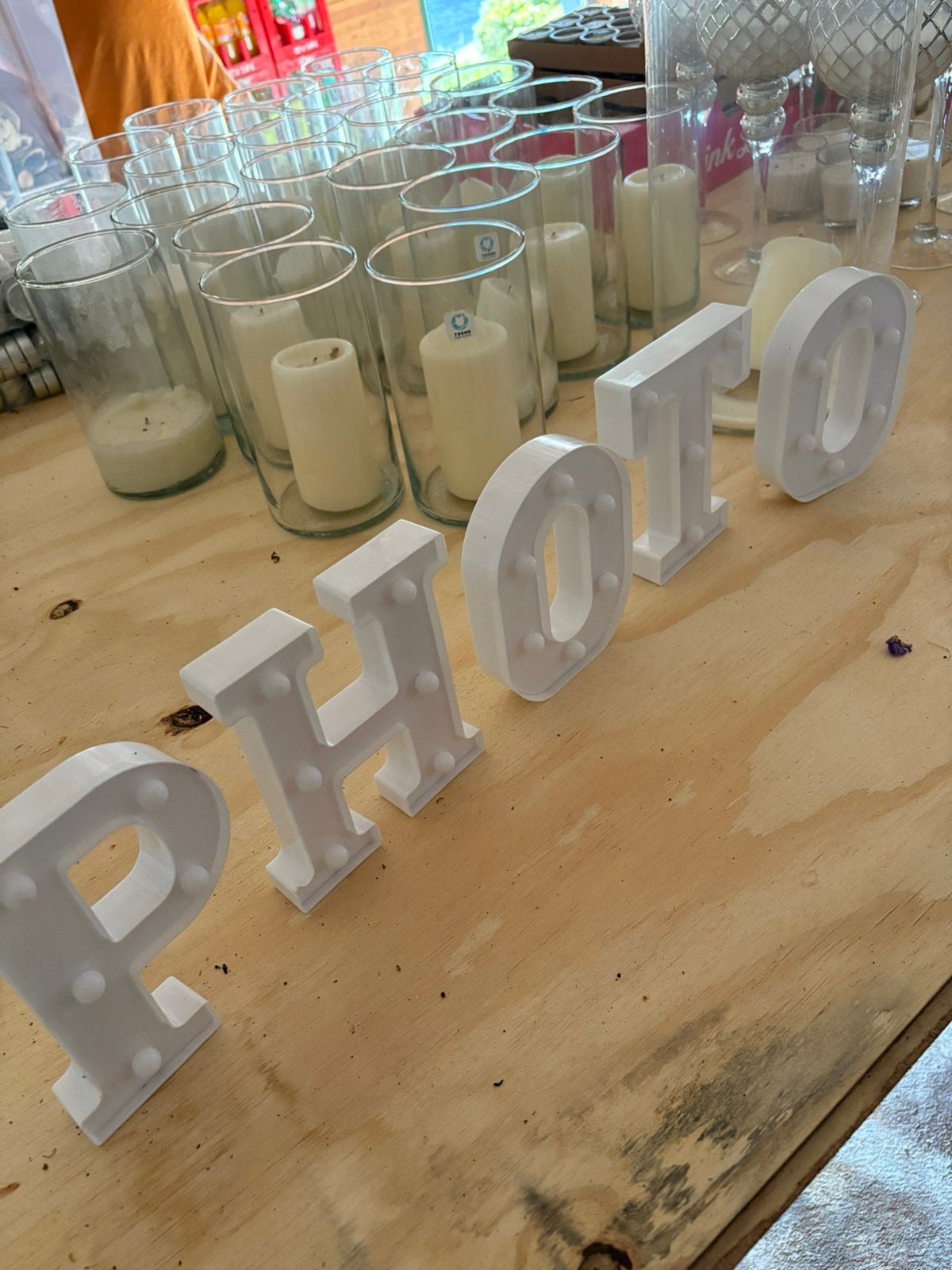 Photo letters met licht, Ophalen, Zo goed als nieuw, Accessoires