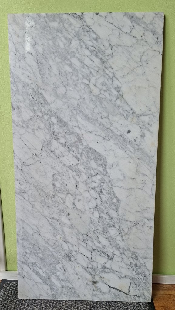 plank bianco carrara marmer, 100 x 50 x 2 cm, intact!, Ophalen, Zo goed als nieuw