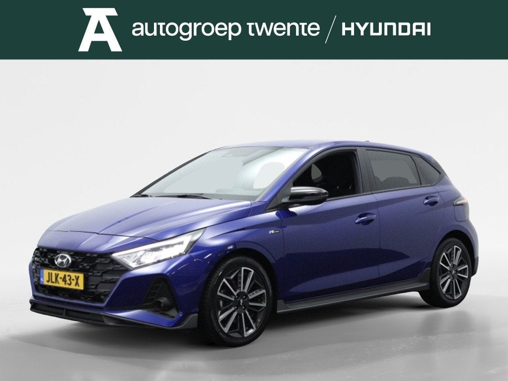 Hyundai i20 1.0 T-GDI N Line | Private Lease 429,- p.m. | Ca, Gebruikt, Zwart, Blauw, 100 pk