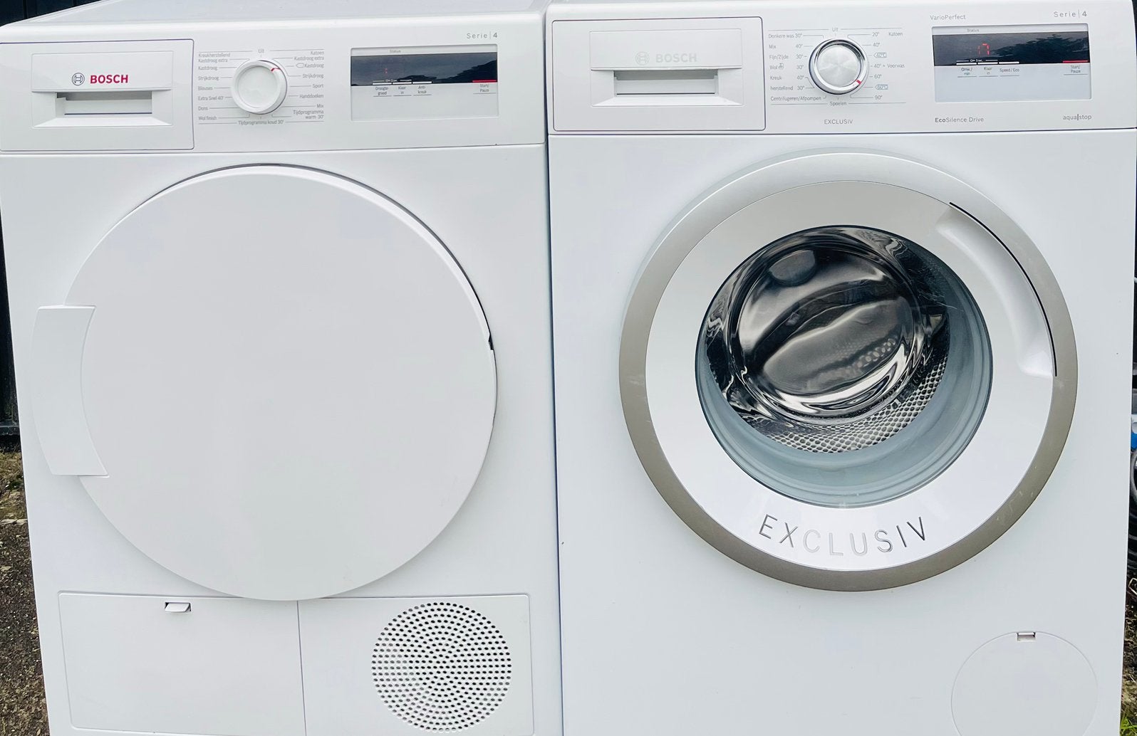Mooie,Bosch Serie4 Wasmachine 8KG Warmtepompdroger 8KG ️, Witgoed en Apparatuur, 1200 tot 1600 toeren, 8 tot 10 kg, Energieklasse A of zuiniger