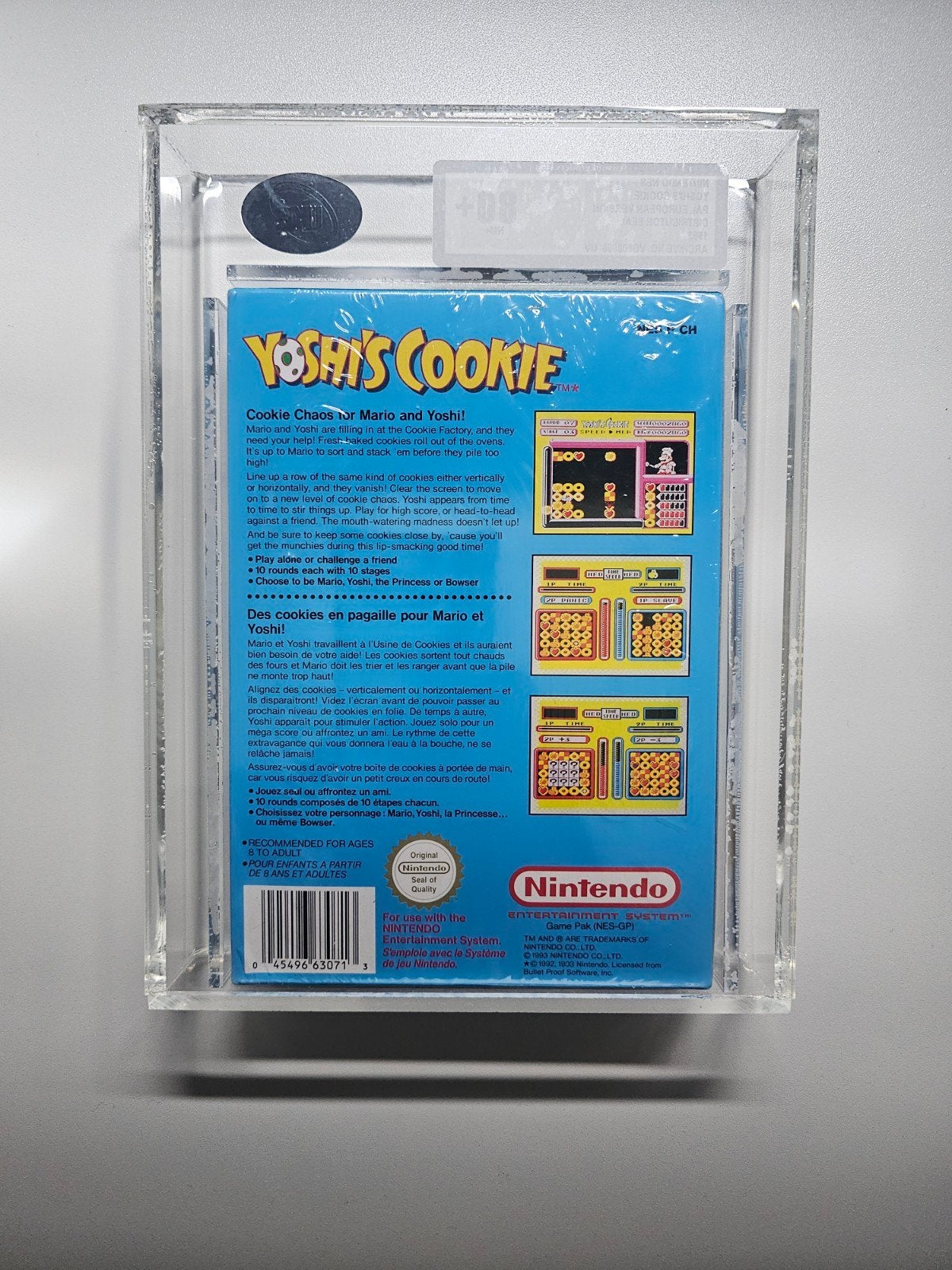 Foto 2 van Nintendo NES Yoshi’s Cookie PAL Sealed – UKG 80+ NM+