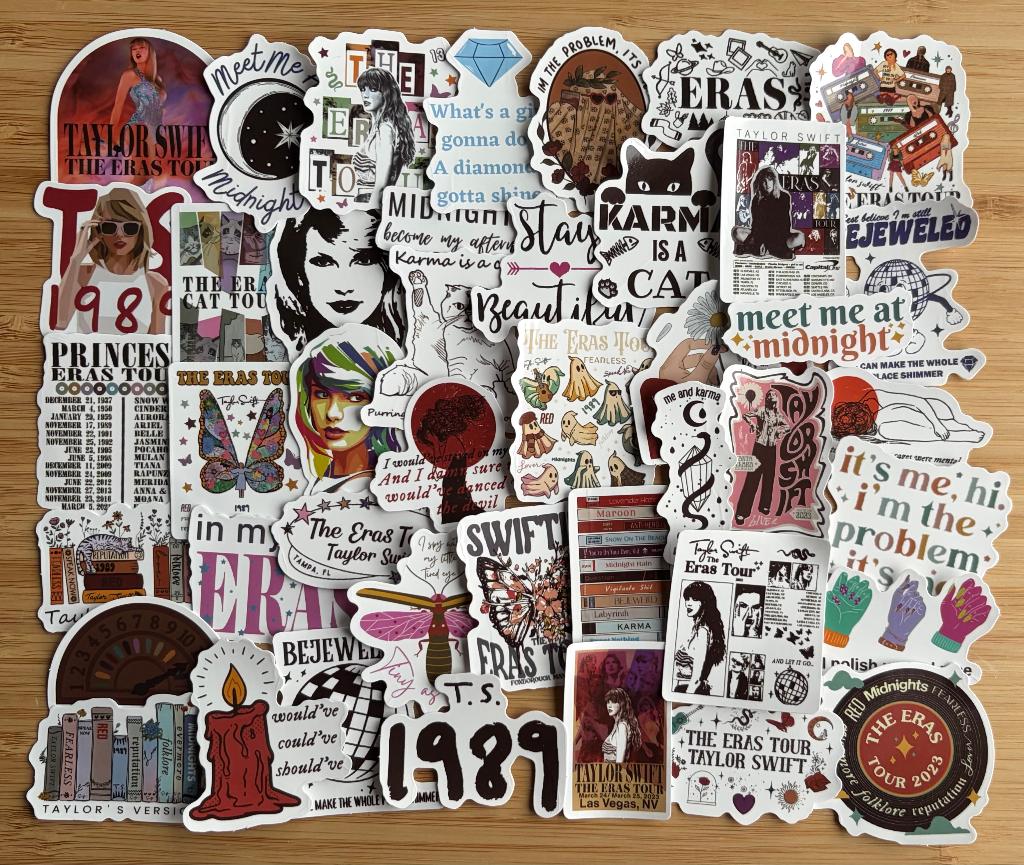 Taylor Swift o.a The Eras Tour stickers, Verzenden, Nieuw, Meerdere stickers