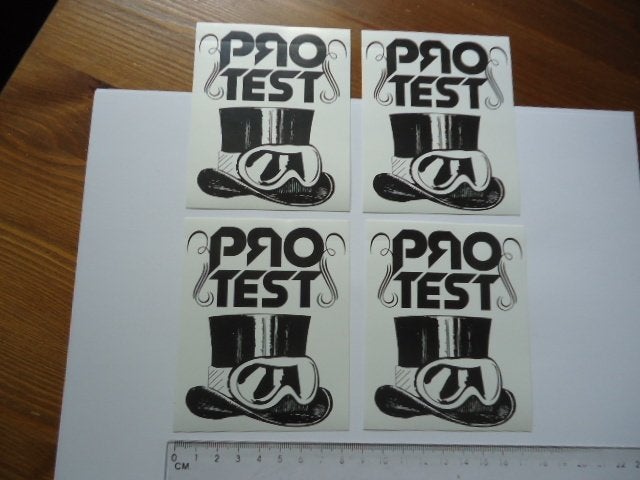 sticker PROTEST SKI bril pop art nieuw plastic wintersport, Verzenden, Zo goed als nieuw