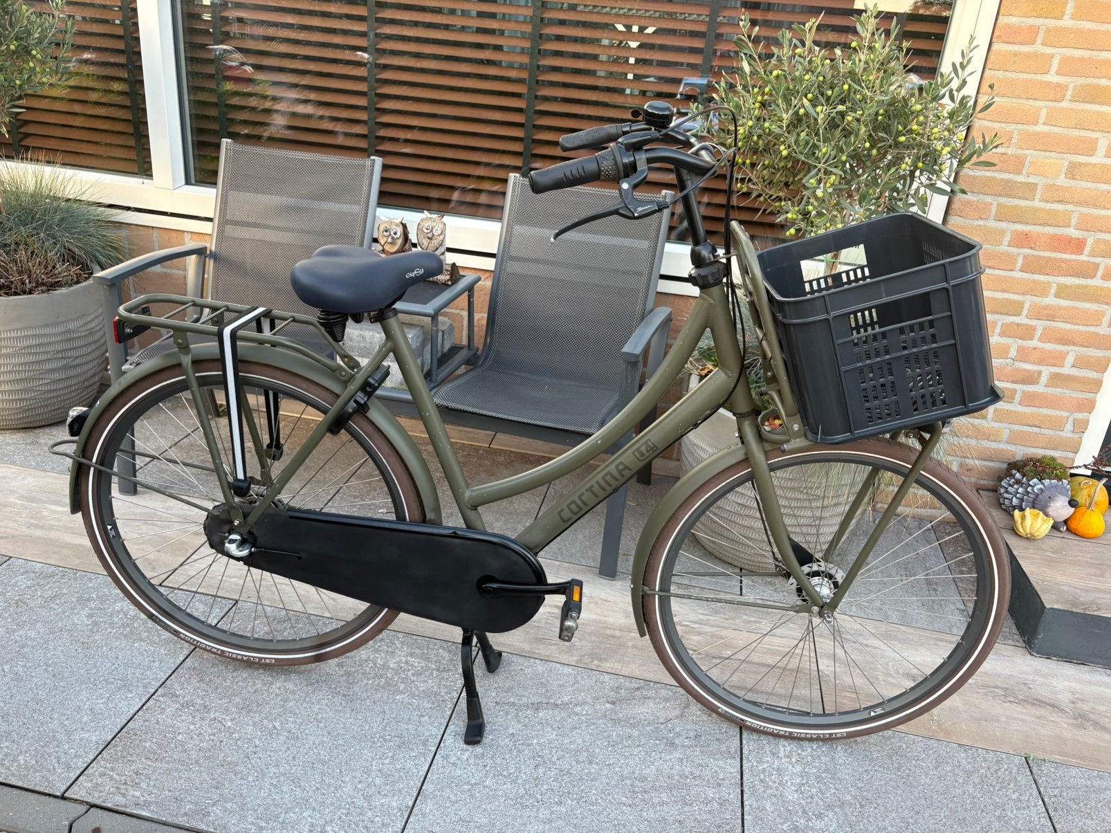 Cortina U4 transport fiets 28 inch 57 cm framehoogte 3 versn, Versnellingen, 56 cm of meer, Zo goed als nieuw, Trommelrem