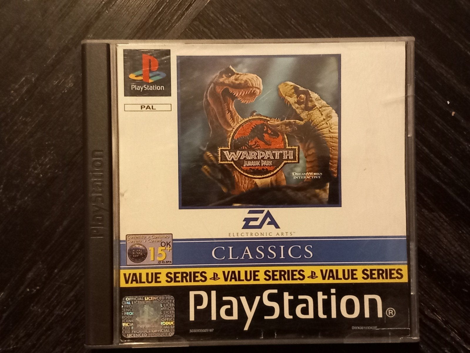 Warpath Jurassic Park PlayStation 1 PS1 Classics, Gebruikt, Vechten, Electronic Arts, 1 speler
