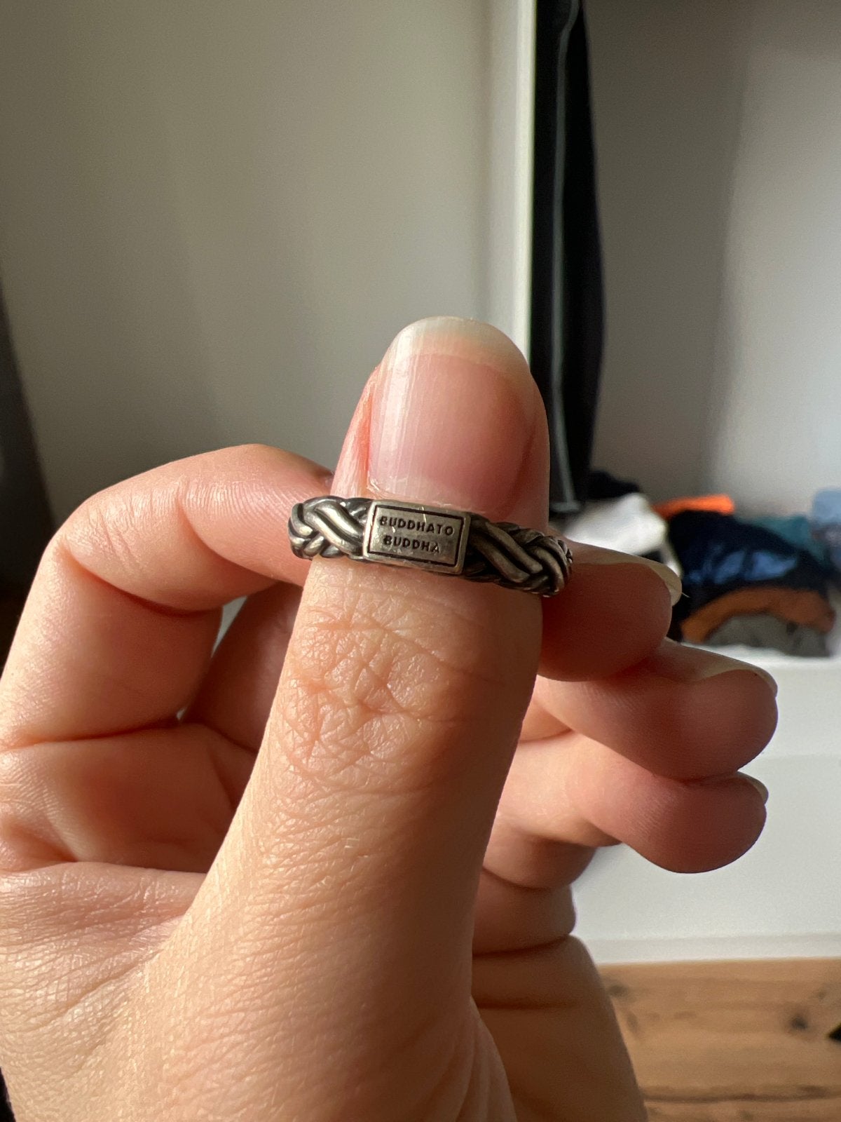 Buddha to Buddha ring maat 18, 925 zilver, Ophalen of Verzenden, 17 tot 18, Zilver, Dame of Heer