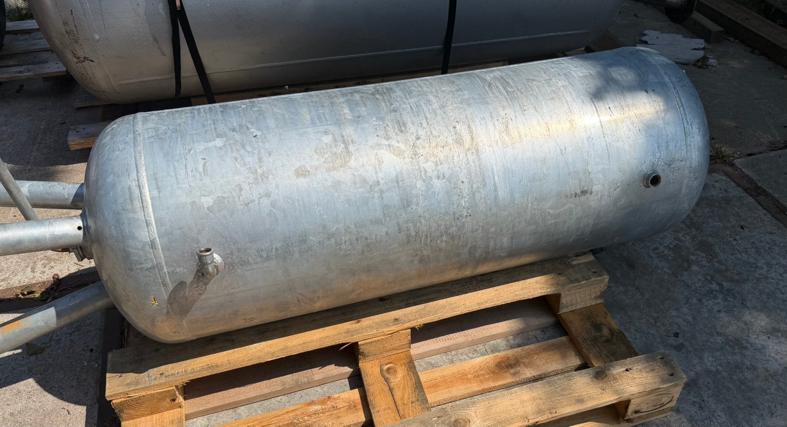 Gegalvaniseerde lucht tank 250 liter, 100 liter of meer, Ophalen