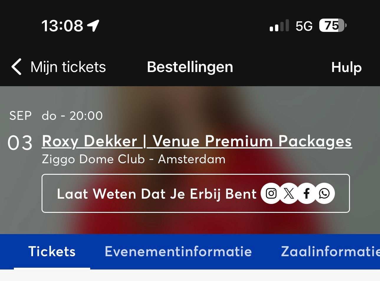 ROXY DEKKER VIP KAARTJES, Tickets en Kaartjes, Evenementen en Festivals, Twee personen
