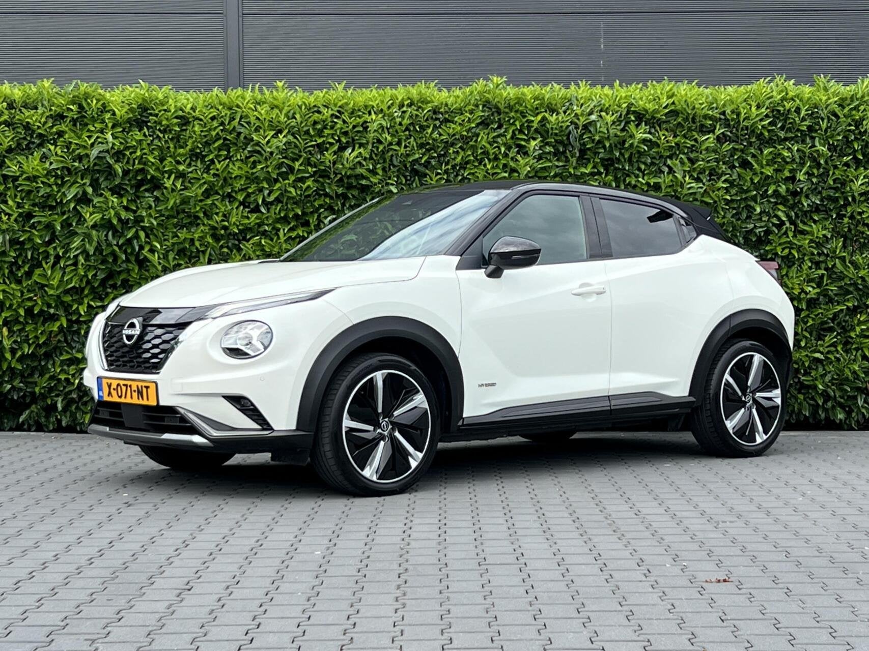 Nissan Juke 1.6 Hybrid N-Design NL AUTO, NAP LOGISCH, NAVIGA, Auto's, Nissan, 1300 kg, Gebruikt, Wit, Origineel Nederlands