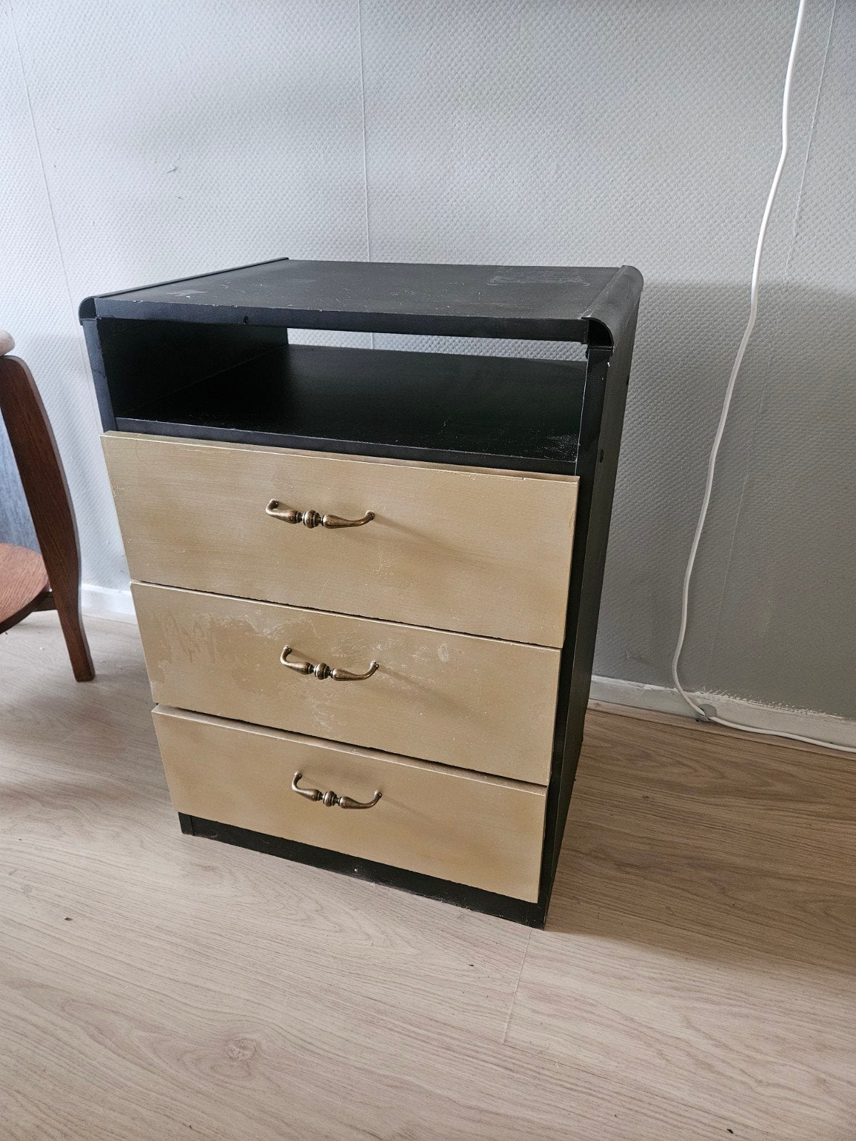 Vintage ladekastje met 3 laden, Huis en Inrichting, Kasten | Ladekasten, Ophalen, Minder dan 50 cm, Gebruikt, Vintage