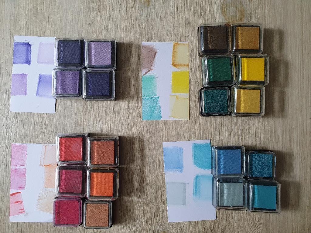 diverse stempel inkt / inkt-pads, Hobby en Vrije tijd, Stempelen, Ophalen of Verzenden, Gebruikt, Inkt, Foam of Stempelhouder