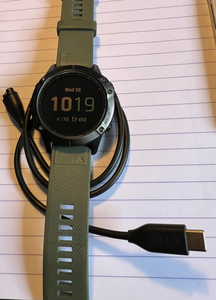 Garmin Fenix 6 Sapphire, Ophalen of Verzenden, Zwart, Android