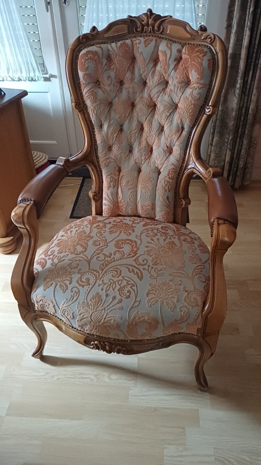 Barok fauteuil / stoel, Huis en Inrichting, Ophalen, Hout, Gebruikt, Barok