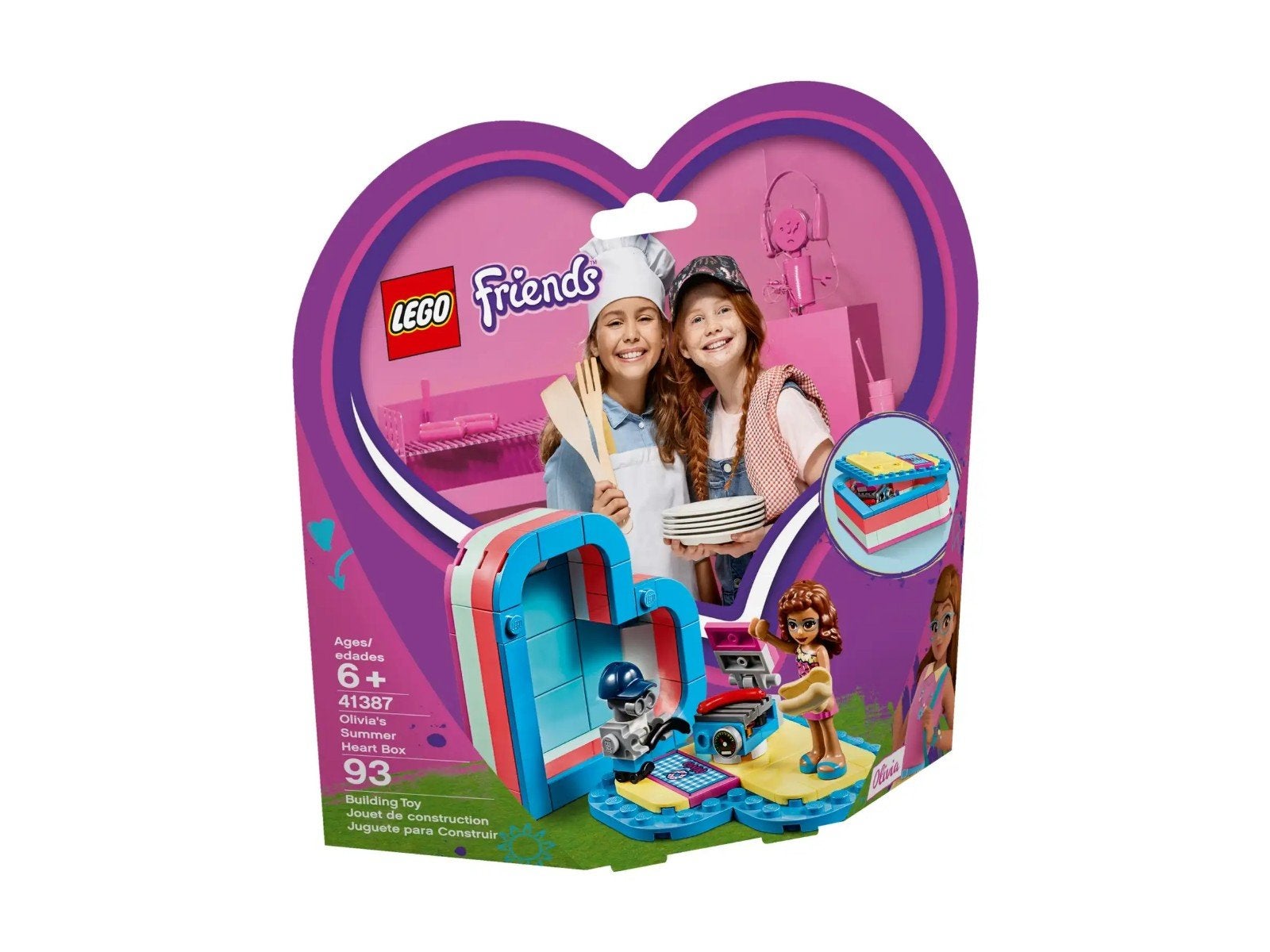50% Korting op Lego Friends 41387 Olivia's hartvormige zomer, Lego, Nieuw, Friends, Ophalen of Verzenden