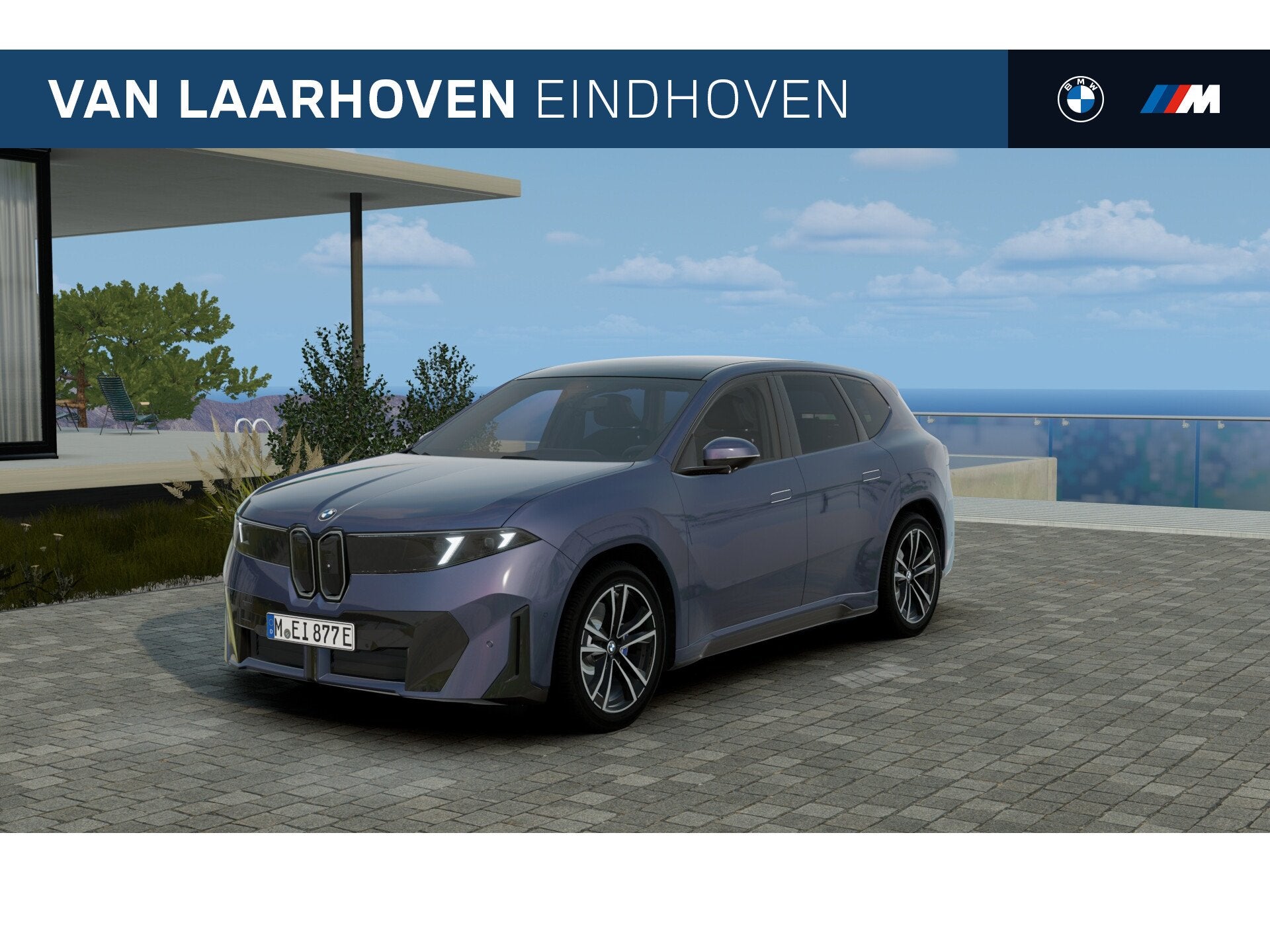 BMW iX3 40 eDrive M Sport / Panoramadak / Trekhaak / 3D Head, Auto's, Automaat, Dealer onderhouden, Achterwielaandrijving, Zwart