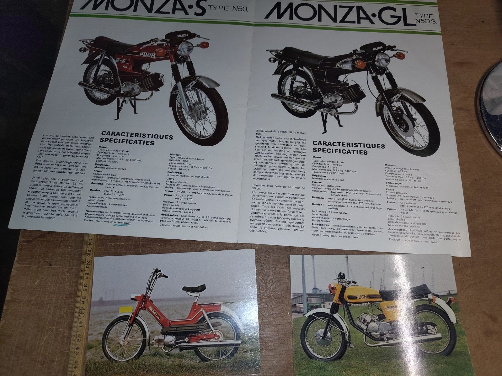 Puch Super Serie Brochure met pers/type-foto 's, Ophalen of Verzenden, Zo goed als nieuw