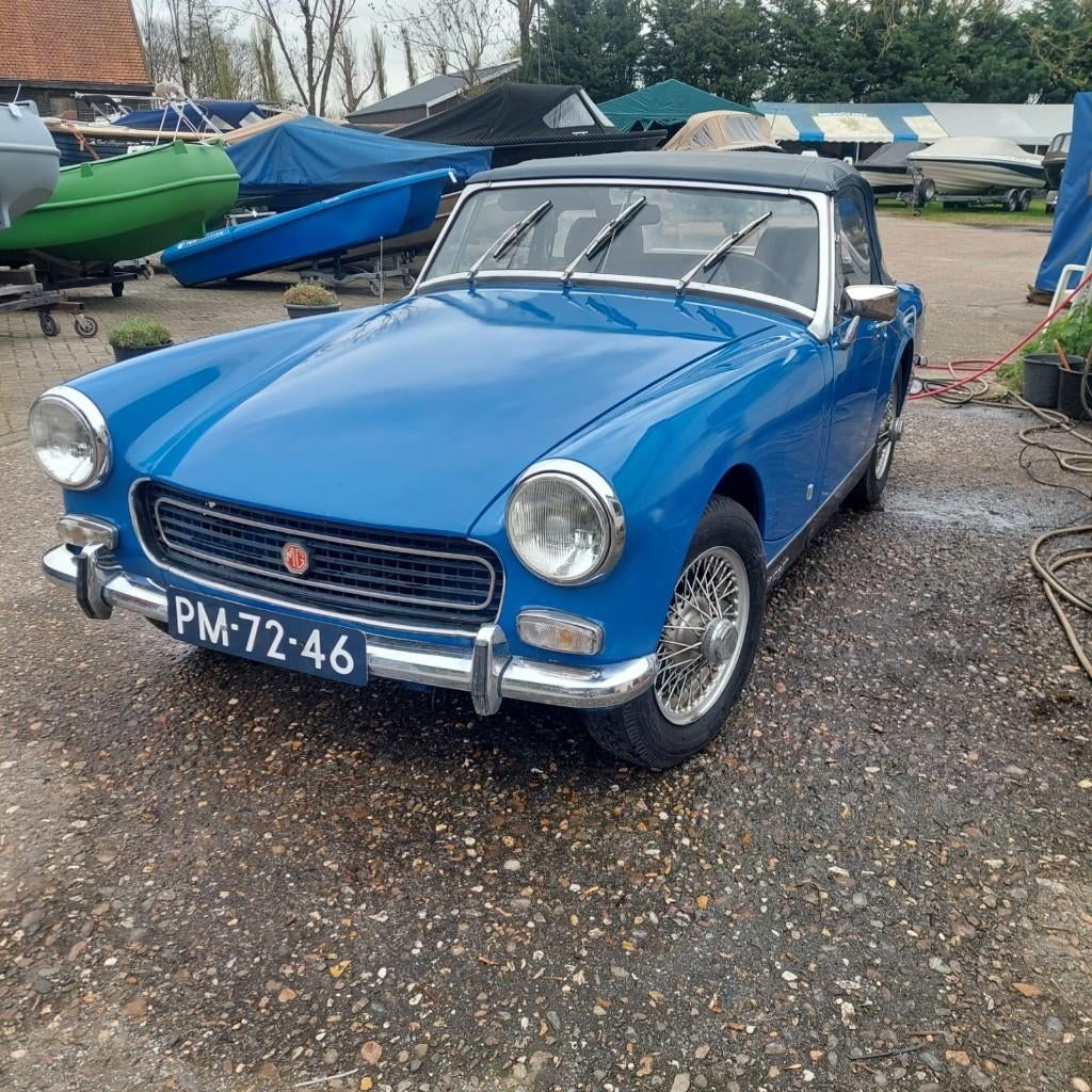 MG 1972 Blauw, Auto's, MG, Bedrijf, Te koop, Midget, Centrale vergrendeling, Benzine, Cabriolet, Handgeschakeld, Geïmporteerd