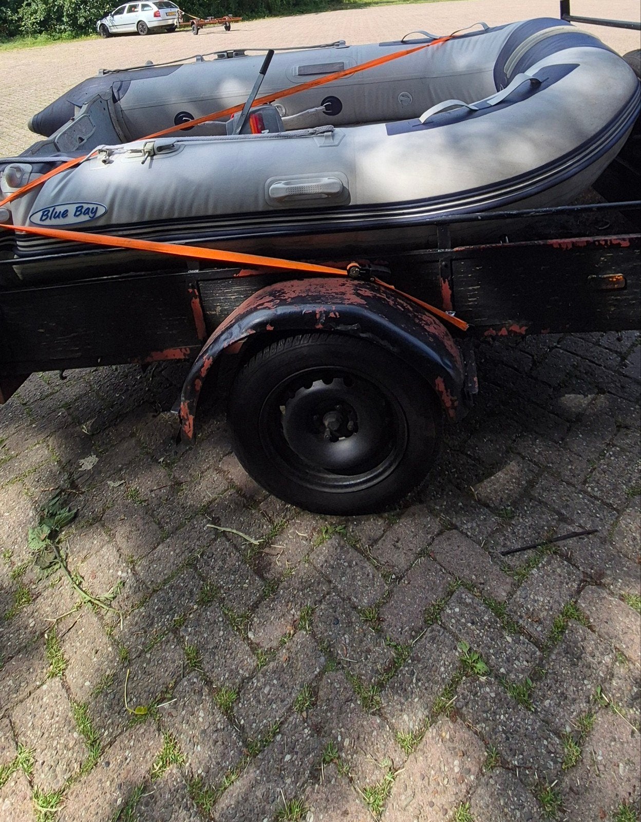 Blue Bay Opblaasboot zonder Buitenboordmotor, Ophalen, Gebruikt
