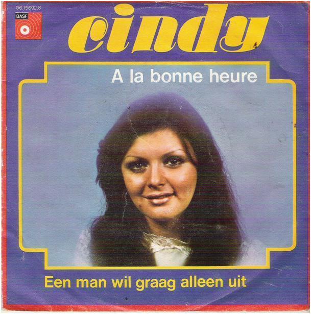 CINDY: "A la bonne heure"/CINDY-SETJE!, Cd's en Dvd's, Vinyl | Nederlandstalig, Ophalen of Verzenden, Zo goed als nieuw, 7 inch