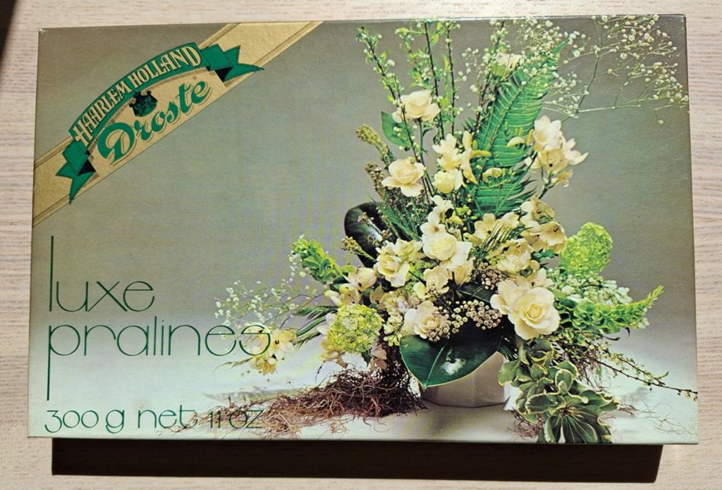 Droste doos met bloemen, Verzamelen, Ophalen of Verzenden, Gebruikt, Verpakking
