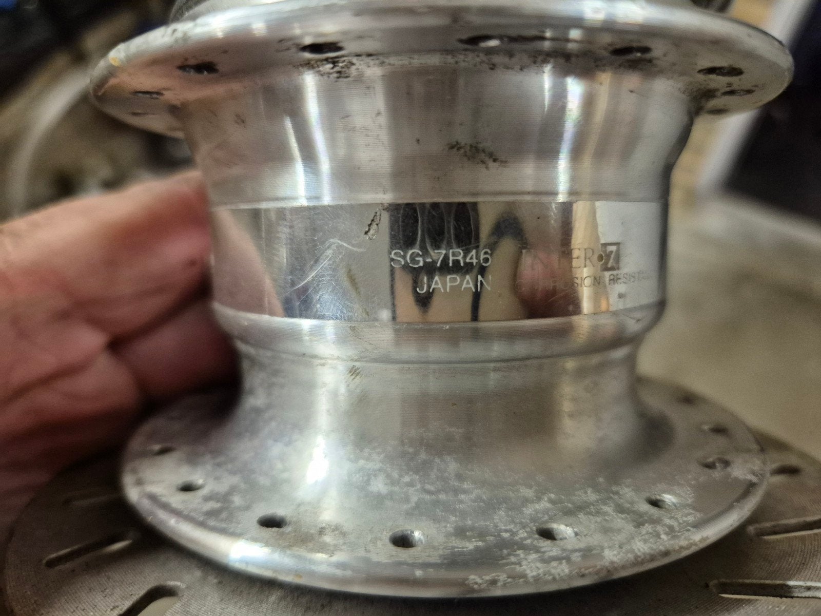 Shimano Nexus 7v Naaf SG-7R46 met rem BR-IM50 (rollerbrake)., Fietsen en Brommers, Gebruikt, Stadsfiets, Overige typen, Ophalen of Verzenden