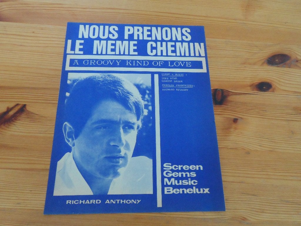 Nous prenons le meme chemin - richard anthony, Gebruikt, Gitaar, Ophalen of Verzenden, Artiest of Componist