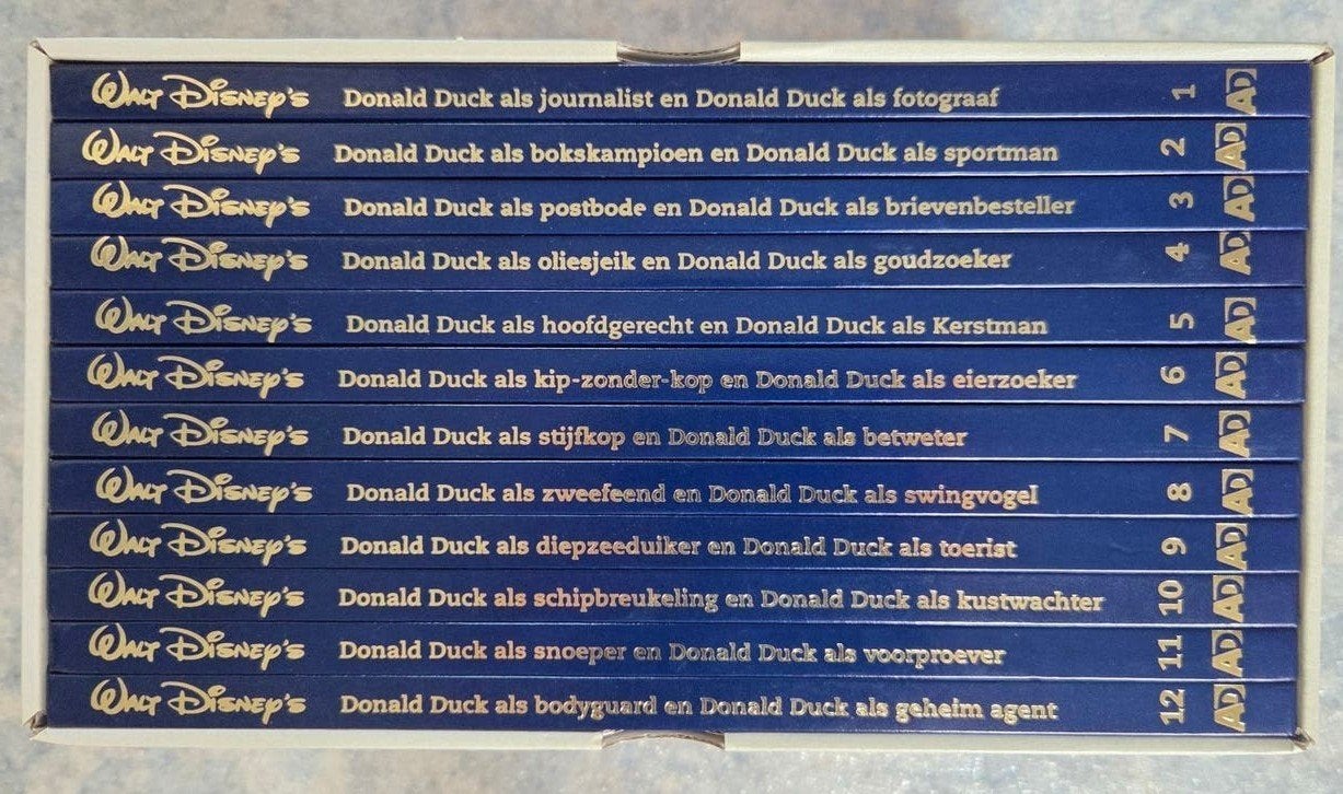 Nieuw Donald Duck Luxe Stripboeken Collectie 12 delen, Boeken, Complete serie of reeks, Ophalen of Verzenden, Zo goed als nieuw