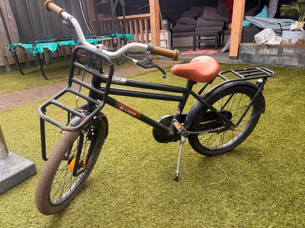 Popal Daily Dutch Basic Transportfiets - Zwart, Fietsen en Brommers, Fietsen | Crossfietsen en BMX, Gebruikt, 20 tot 24 inch, Staal