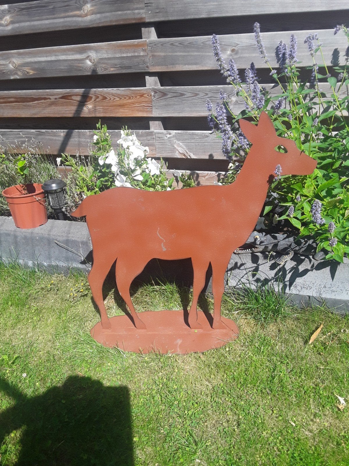 metalen hert, Tuin en Terras, Ophalen, Metaal