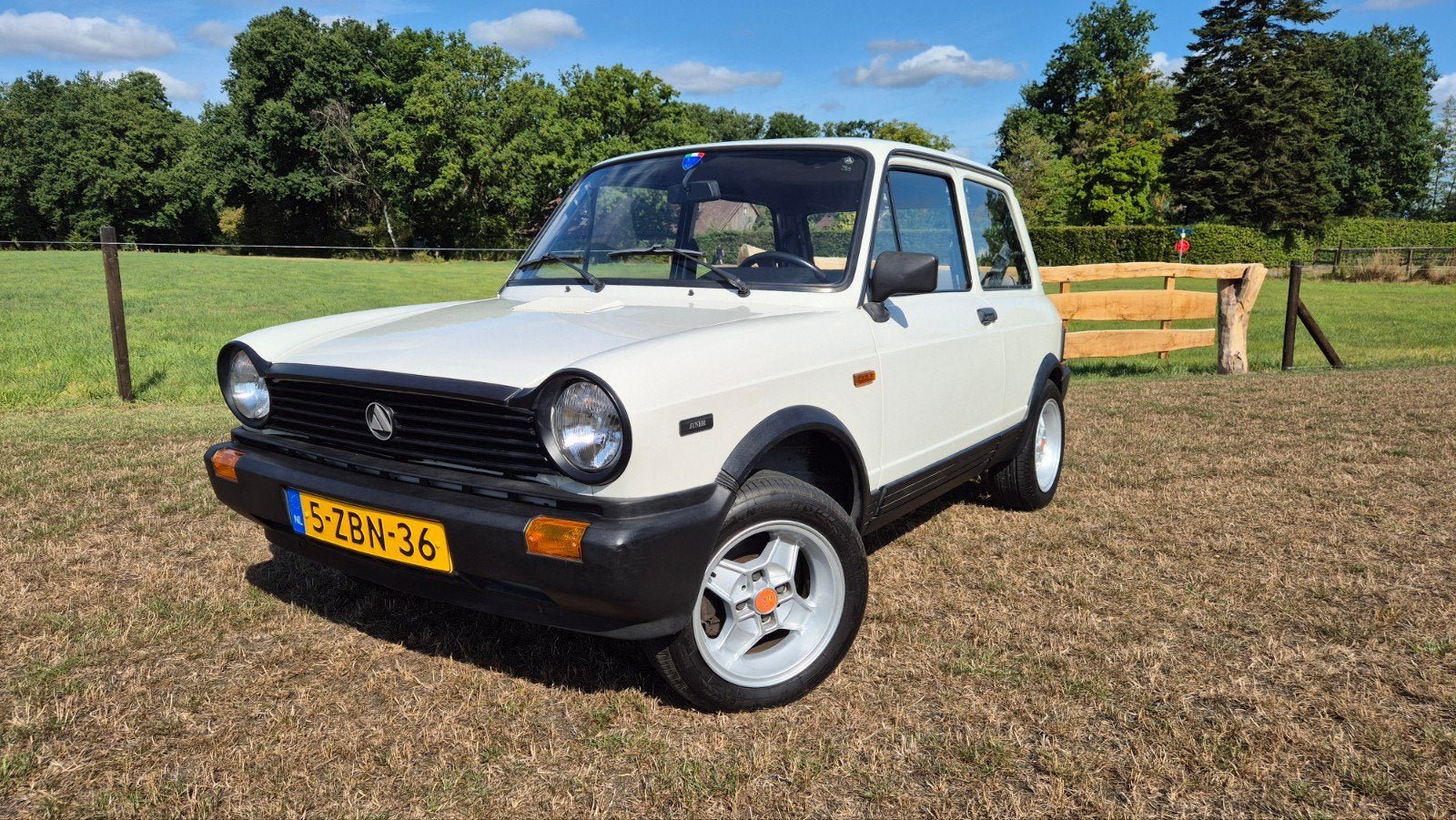 Unieke Autobianchi A 112 Junior – 43.774 km – In Topconditie, Auto's, Overige Auto's, 903 cc, 40 pk, Wit, Particulier