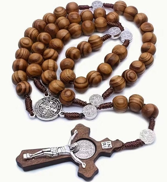 Mooie houten rozenkrans., Verzenden, Nieuw, Overige typen, Christendom | Katholiek