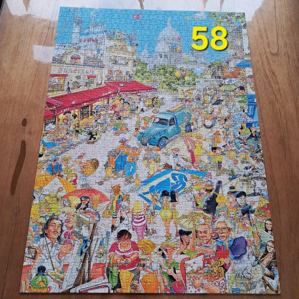Legpuzzel 1000 stukjes compleet king comic collection Paris, Ophalen of Verzenden, 500 t/m 1500 stukjes, Zo goed als nieuw