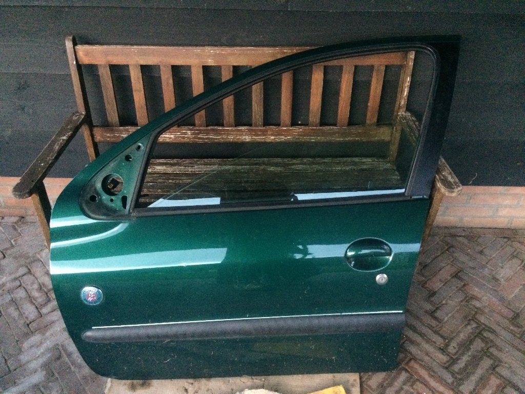 Linker voorportier Peugeot 206 Roland Garros KSJ, Ophalen, Gebruikt, Deur, Achter