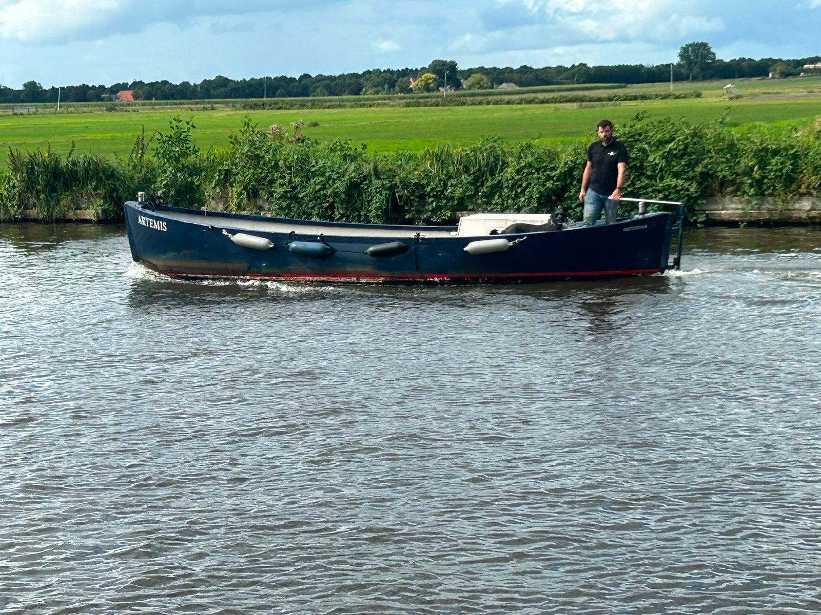 Grote reddingssloep 8m, Watersport en Boten, Ophalen, 60 pk, Gebruikt, Binnenboordmotor