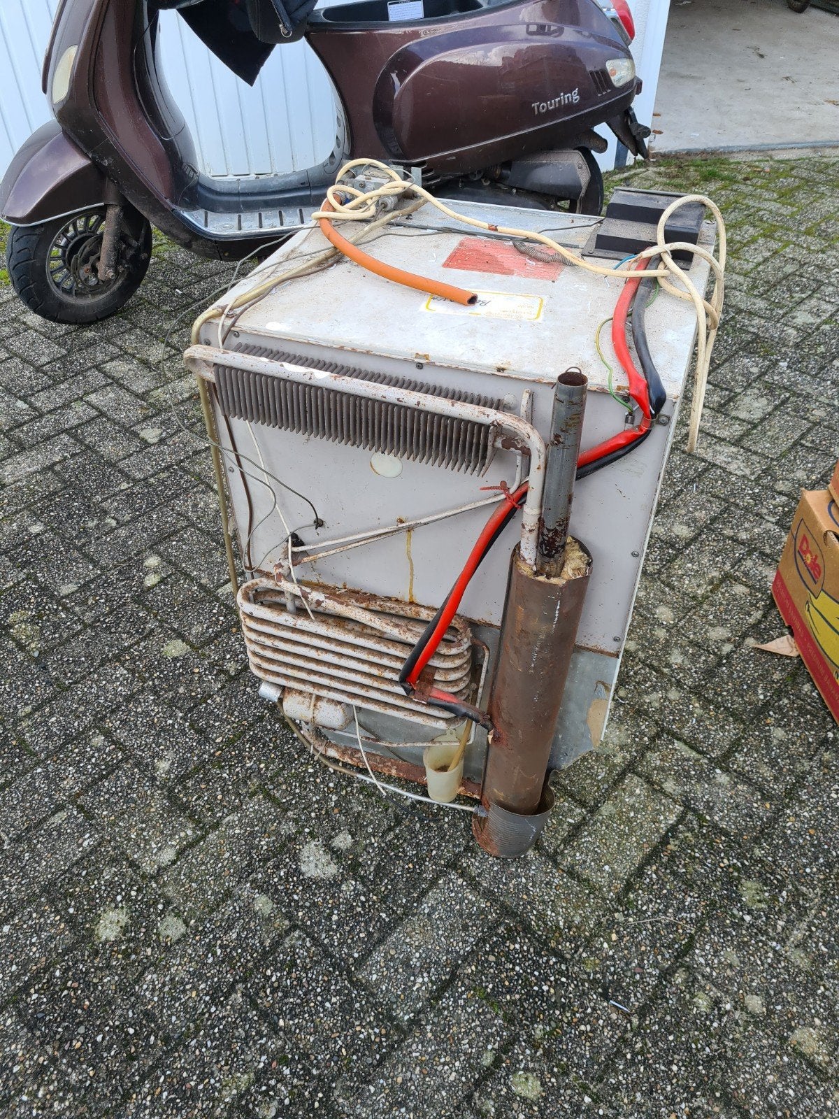 Koelkast komt van boot werk goed, Witgoed en Apparatuur, Koelkasten en IJskasten, Minder dan 75 liter, Ophalen of Verzenden, Zonder vriesvak