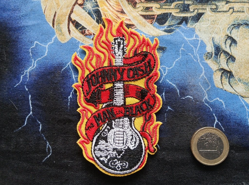 Johnny Cash zeer mooie shaped man in black patch c47, Ophalen of Verzenden, Nieuw, Kleding