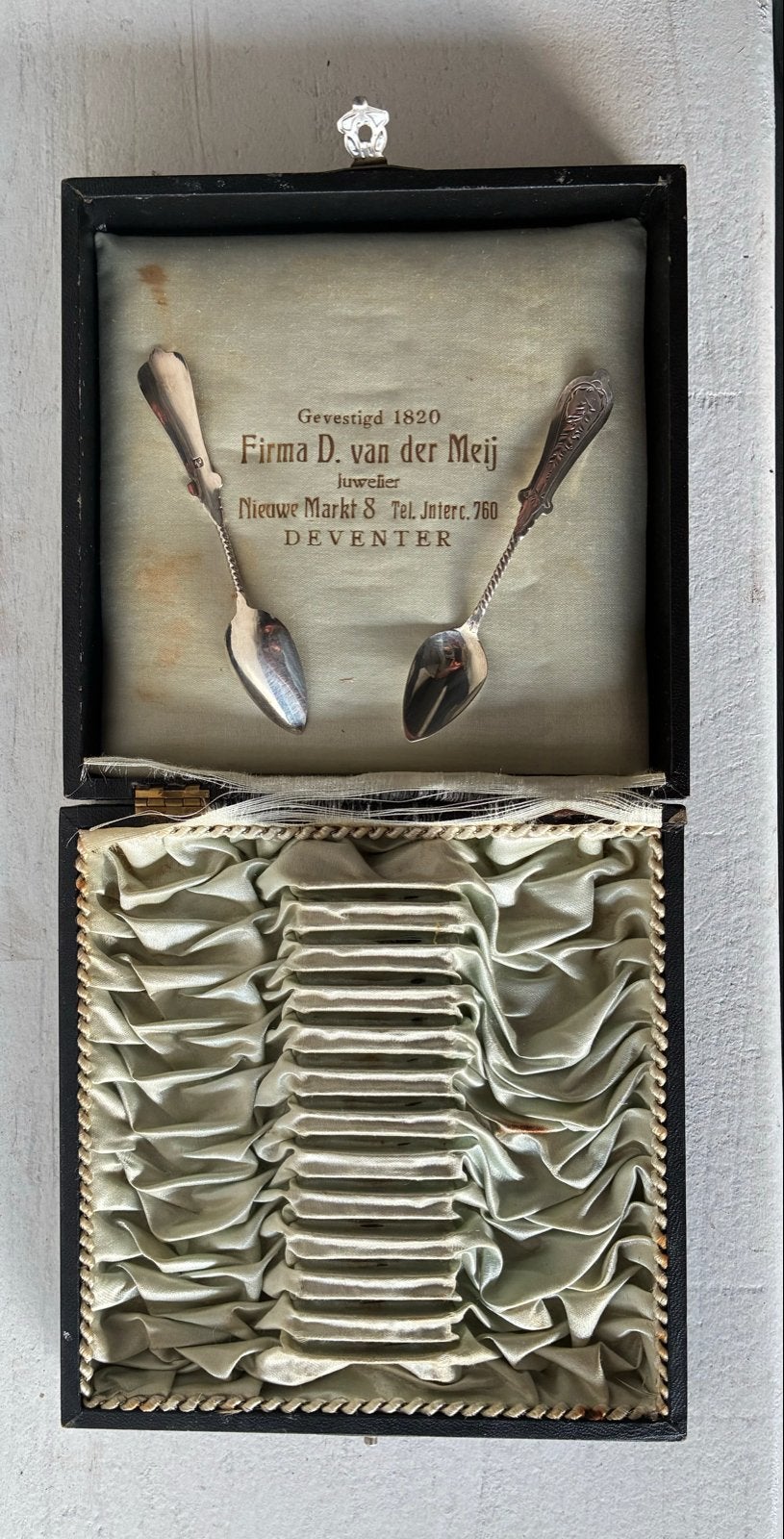Antieke Zilveren Theelepeltjes - A.J. Driesen & C.J. Begeer, Antiek en Kunst, Antiek | Bestek, Ophalen of Verzenden