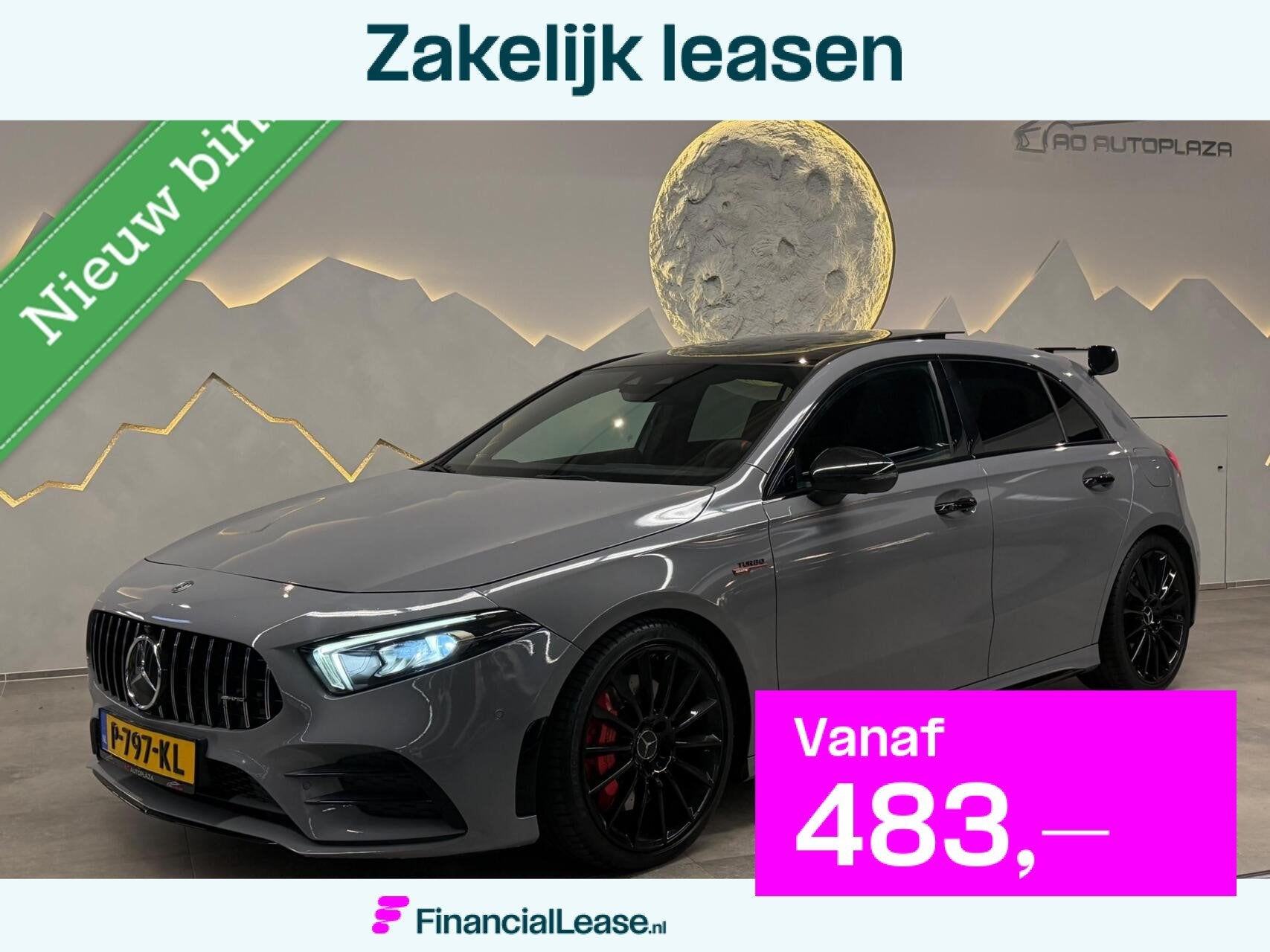 Mercedes A-klasse AMG 35 4MATIC Edition 1 Panorama/Kuip/Burm, Automaat, 1800 kg, Euro 6, 4 cilinders