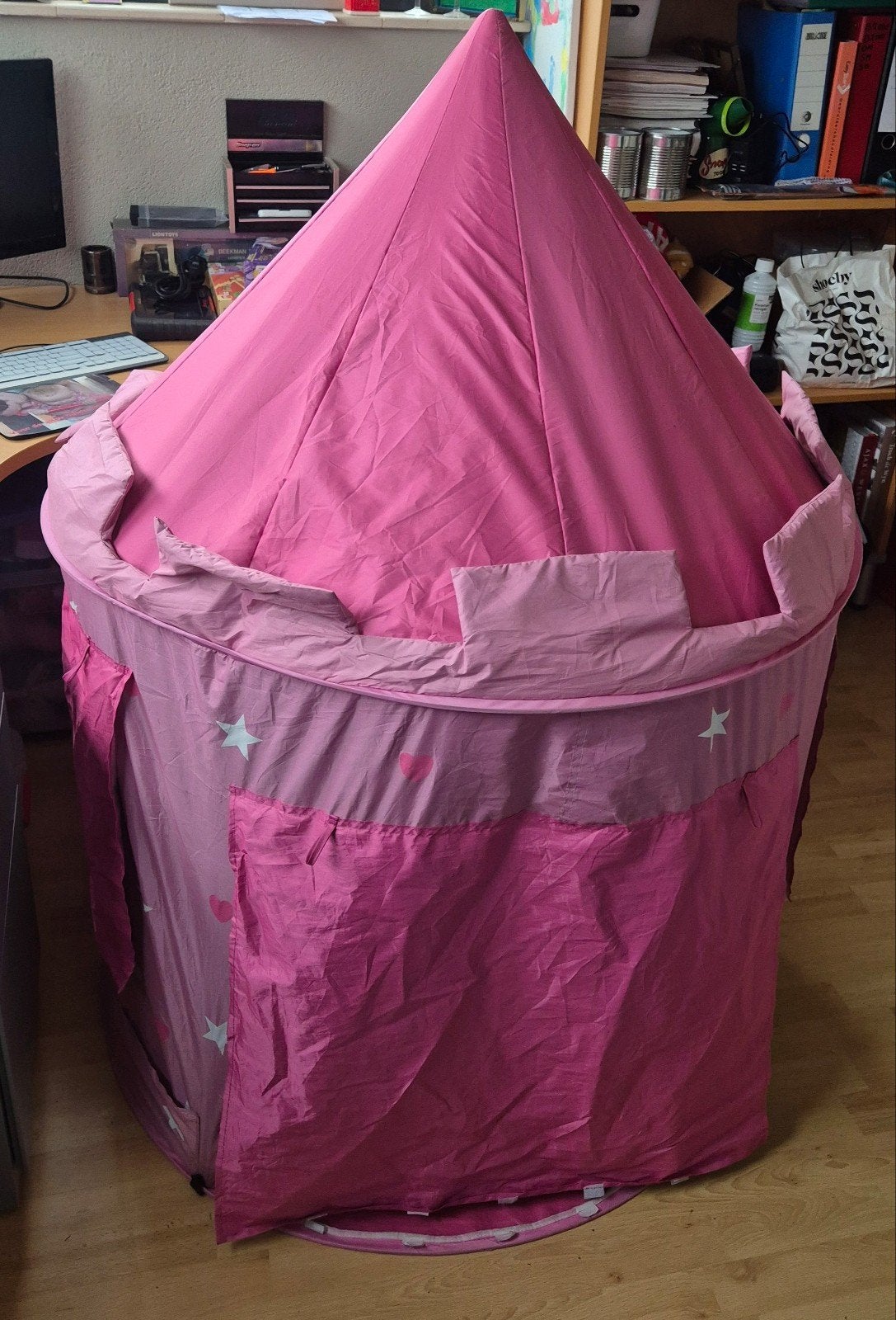 Roze prinsessen speeltent - Kasteel voor kinderen, Kinderen en Baby's, Ophalen, Zo goed als nieuw