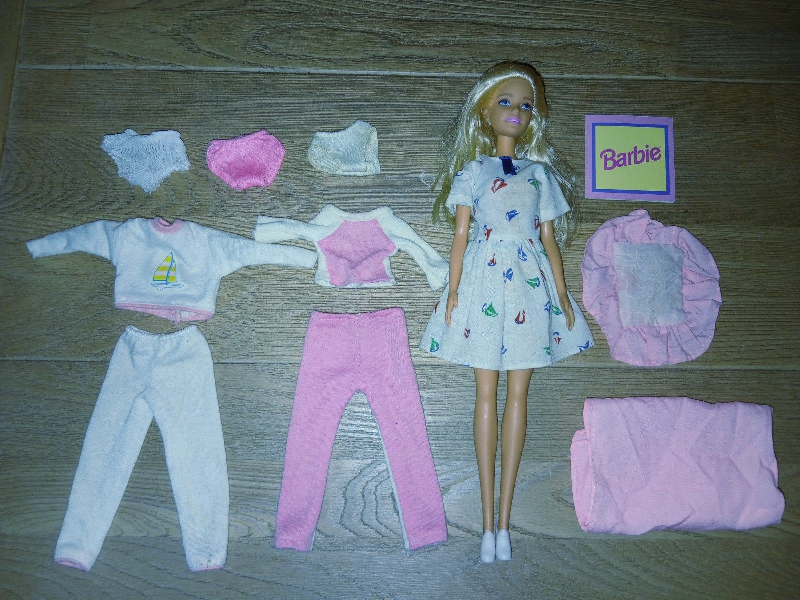 Barbie Mattel pyjamafeestje 90's kleding, Ophalen of Verzenden, Barbie
