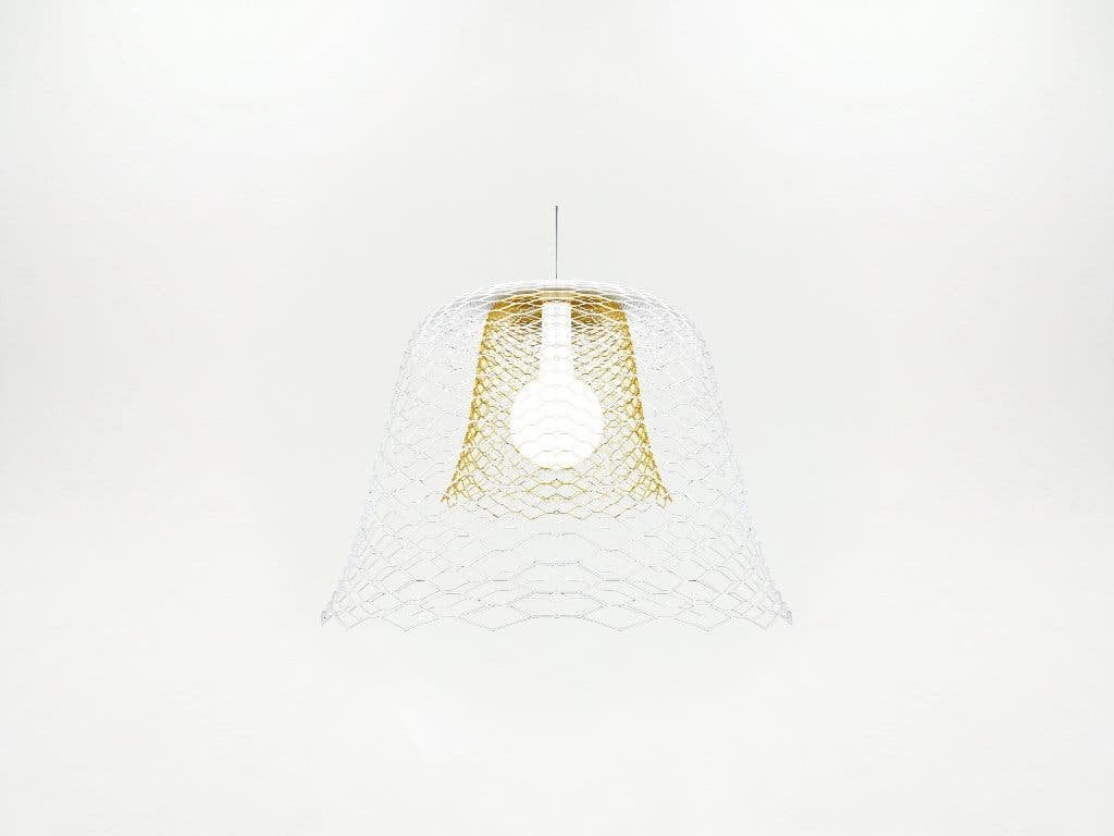 Gispen Slingerlamp goud wit bij TheReSales, Ophalen, Zo goed als nieuw, Metaal, Design