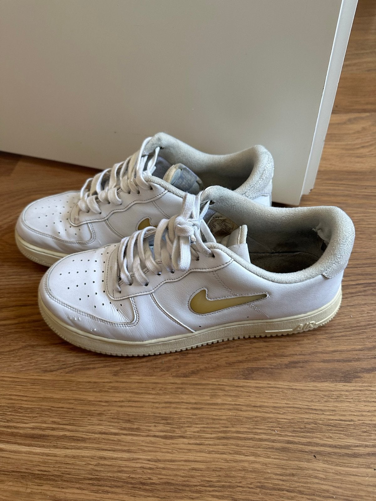 Nike Air force 1 - White pale vanilla - Maat 45, Kleding | Heren, Wit, Ophalen of Verzenden, Sneakers of Gympen, Gedragen